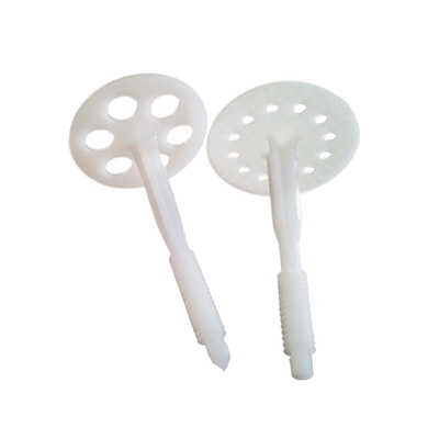 Customized Grip 60mm Plastic Masonry Fastener White Color