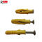 Heat Resistance Yellow Plastic Expansion Anchor Nail Wall Plugs Easy To Install