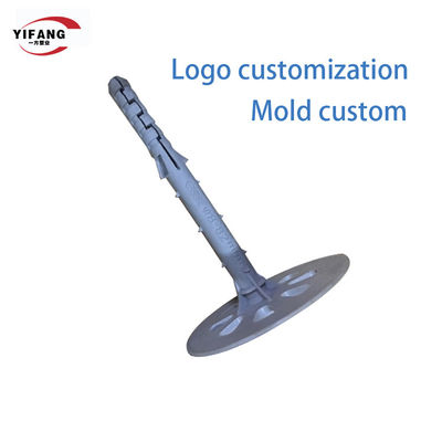 Caliente los clavos del tablero de aislamiento de la preservación 55m m con la lavadora plástica