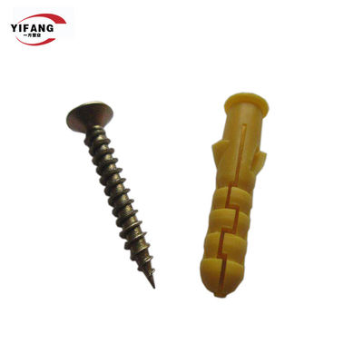 Ancla plástica de nylon durable de la extensión del enchufe de pared del aislamiento 8*80