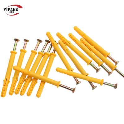 Ancla 8*40m m plástica de nylon de goma del enchufe de pared