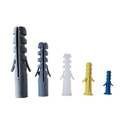 polietileno del enchufe de 10*50m m Gray Plastic Insulation Anchors Wall